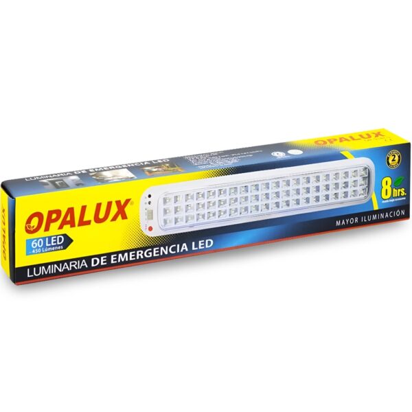 LAMPARA DE EMERGIA LINEAL 60 LED OPALUX