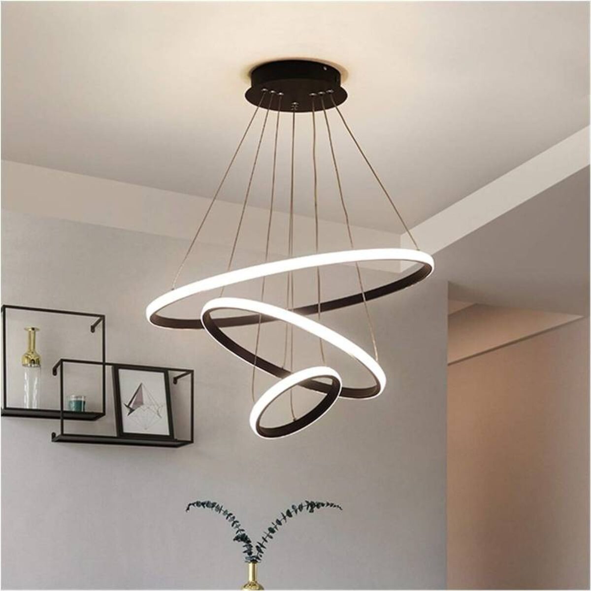 LAMPARA COLGANTE 3 AROS - Imagen 1